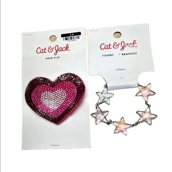 Cat & Jack Other - CAT AND JACK HAIR CLIP, AND STAR BRACELET